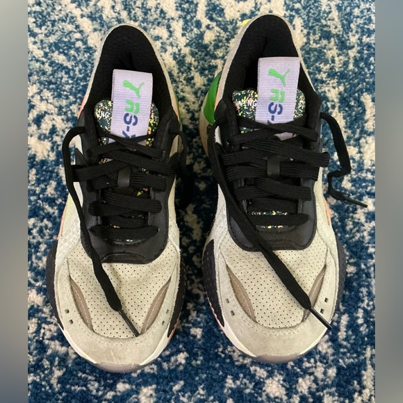 Puma Black and Gray Athletic Shoes - Picture 2 of 8